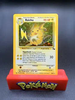 Raichu -14/62 - Pokemon Fossil Unlimited Holo Rare WOTC Vintage NM/LP - Image 1