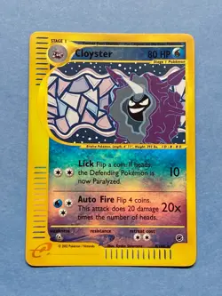 Pokemon Reverse Holo eReader Cloyster- Expedition- 8/165- NM - Image 1