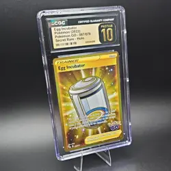 Pokemon Egg Incubator Secret Rare Holo CGC Pristine 10 Pokemon GO 087/078 - Image 4