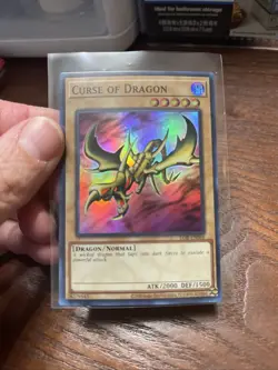 Yu-Gi-Oh! TCG Curse of Dragon LOB-066 Unlimited Edition Super Rare LP - Image 1