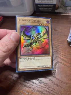 Yu-Gi-Oh! TCG Curse of Dragon LOB-066 Unlimited Edition Super Rare LP - Image 4