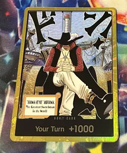 One Piece TCG - OP14 - Dracule Mihawk Gold Frame Don!! - Alt Art - NM - ENG - Image 1