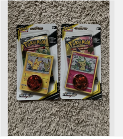 4x Sealed TEAM UP Blister Packs (Pikachu SM162 + Mimikyu SM163) Pokemon Cards - Image 1