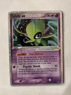 2005 Celebi EX 17/17 Holo Pokemon Card - MP Moderate Play - Image 1
