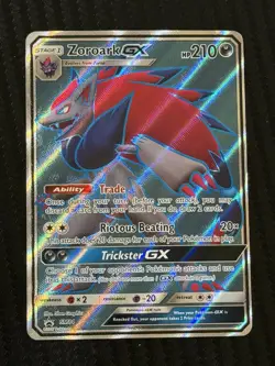 Pokemon TCG Zoroark GX SM84 Ultra Rare Full Art Holo Promo Card Condition - Image 1