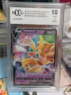 Alakazam V SWSH083 - NM Promo Rare Pokemon Card BCCG 10 - Image 1