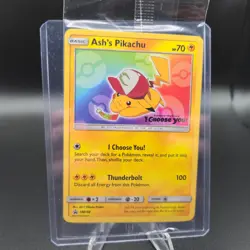 Ash's Pikachu Sealed Pokemon Card - SM108 Black Star Promo - NM - Image 1