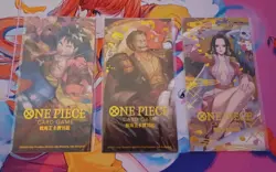 One Piece TCG New Year Red Packet Boa Hancock Luffy Zoro Set of 3 Promo Cards - Image 1