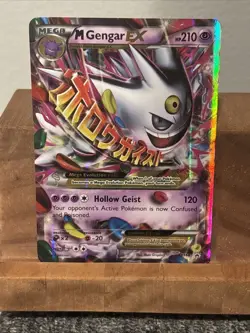 M Gengar EX XY166 Black Star Promo 2016 Holo Rare SHINY Pokemon Card TCG - Image 4