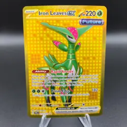 Iron Leaves EX 213/162 Pokemon Card - SV05: Temporal Forces Ultra Rare NM - Image 1