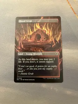 Blood Crypt MINT Borderless 349 Lorwyn Eclipsed Regular ECL MTG Rare Unplayed NM - Image 2