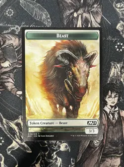 MTG Beast M21 Token NM - Image 1