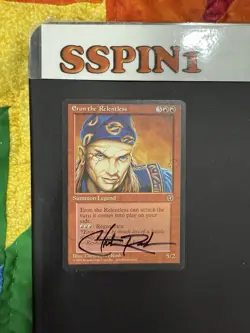 MTG Signed Eron The Relentless Christopher Rush - Image 1