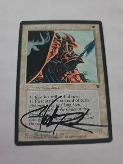 Icatian Infantry SIGNED By Chris Rush Magic the Gathering - Image 1
