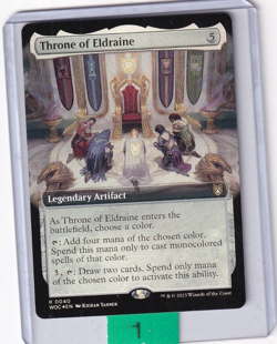 Throne of Eldraine (Extended Art) FOIL * Wilds of Eldraine Commander MTG Magic - Image 1
