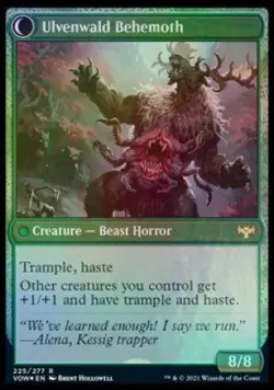 Ulvenwald Oddity // Ulvenwald Behemoth [Innistrad: Crimson Vow Prerelease Promo - Image 2
