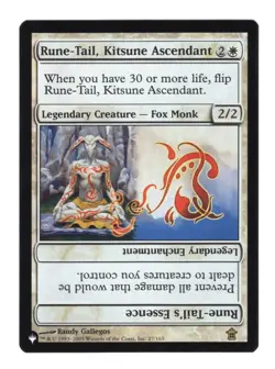 Rune-Tail, Kitsune Ascendant The List Reprints Foil NM - Image 1