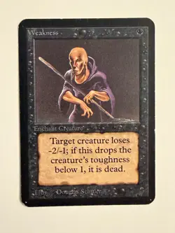 Weakness Alpha MP MTG Magic the Gathering - Image 1