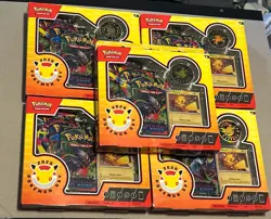 Pokemon Day 2026 Collection Box Lot of 5- Full Set of Unique Pack Arts - Image 1