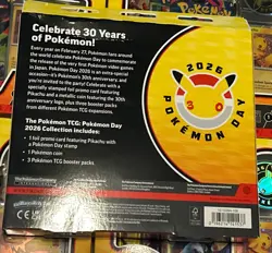 Pokemon Day 2026 Collection Box Lot of 5- Full Set of Unique Pack Arts - Image 3