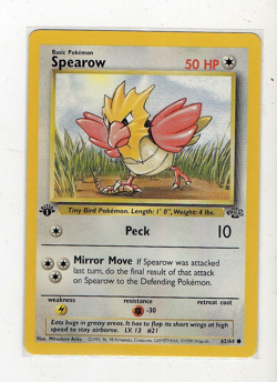 Pokemon TCG Jungle Spearow 1st Edition #62/64 NM - Image 1