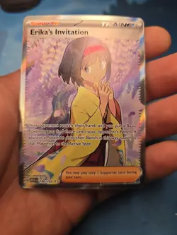 Pokemon TCG Scarlet & Violet Trainer Supporter Erika's Invitation 196/165 - Image 1