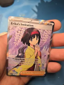 Pokemon TCG Scarlet & Violet Trainer Supporter Erika's Invitation 196/165 - Image 4
