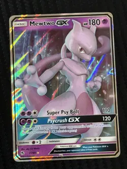 Pokemon TCG Mewtwo GX – Hidden Fates 31/68 – Ultra Rare Holo - Image 1