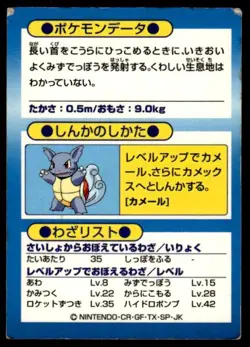 Squirtle Holo Meiji Get Pokemon Japanese ~ HP - Image 2