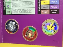 1999 Pokemon Battling Coin Game 3 Coins Opened /case 09 - Image 4