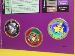 1999 Pokemon Battling Coin Game 3 Coins Opened /case 09 - Image 5