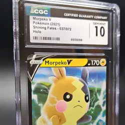 Pokemon Morpeko V Ultra Rare Holo Shining Fates 037/072 CGC GEM Mint 10 - Image 2
