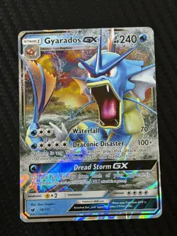 Pokemon TCG Gyarados GX 18/111 Crimson Invasion Sun & Moon - Image 1