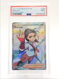 NEMONA 2024 POKEMON PALDEAN FATES ULTRA RARE 229/091 PSA 9 Q0465 - Image 1