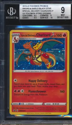Special Delivery Charizard SWSH075 Pokemon Promo BGS MINT 9 WITH 10 SUBGRADE - Image 1