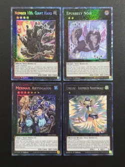 2024 YUGIOH RA03 1ST ED RARE COLLECTORS RARE MERMAIL ABYSSGAIOS NM BONUS SET - Image 1
