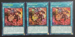 2024 YUGIOH MP24 SECRET RARE INVOCATION X3 NM SET - Image 1