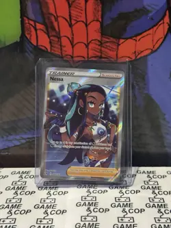 Pokemon English TCG Card Vivid Voltage Nessa 183/185 Full Art - Top Loader - Image 1