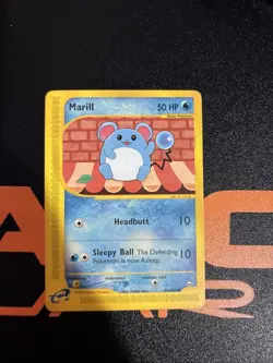 Pokemon Tcg Aquapolis Marill 53/147 Lp 2002 Ereader Card - Image 1