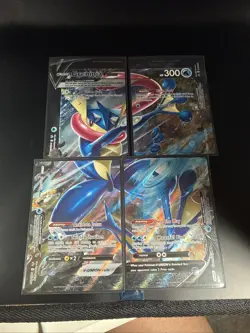 Pokemon Greninja V-UNION Holo Promo 4-Card Set SWSH Black Star Promo TCG - Image 2