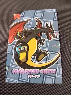 Pokemon Charizard Shiny #4 Heart Holo Team Rocket Card Database Set Peru - Image 1