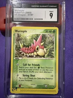 CGC 9 Wurmple 81/97 EX Dragon 2003 Pokemon Card - Image 1