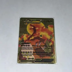 Charizard Vmax Premium Gold Foil Fan Art Textured Collector Pokemon Card LV95 - Image 2