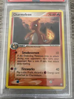 Charmeleon 110/109 EX TEAM ROCKET RETURNS Secret Graded Pokemon Card - PSA 8 - Image 2