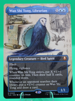 MTG Avatar BORDERLESS FIELD NOTES M Wan Shi Tong, Librarian #0320 Non-Foil - Image 1