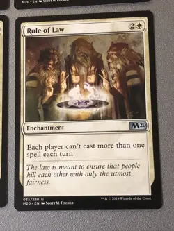 Rule Of Law X4 M20 Core 2020 Ex / NM Condition See Front/back Pics - Image 2