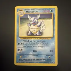 Pokemon Wartortle 42/102 Base Set Pokemon Card Vintage Vtg LP Card TCG - Image 1