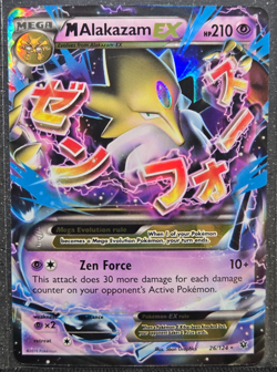 Pokemon M Alakazam EX 26/124 Holo Rare Card XY Fates Collide - Image 1