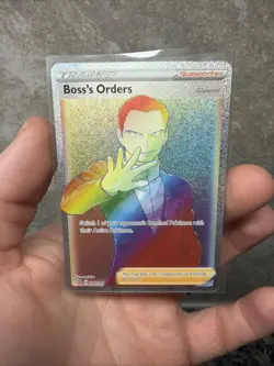 Boss's Orders Trainer Pokemon Card 200/192 Rainbow Rare - Image 1