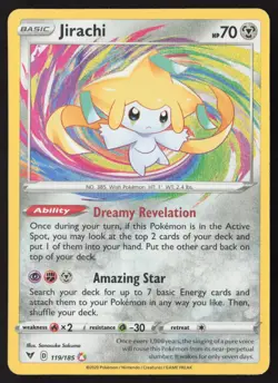 Jirachi Amazing Rare 119/185 Pokemon Vivid Voltage - Image 1